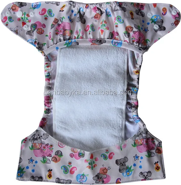 Pants Adult Diaper Cover Cotton Diaper Covers Soft Plastic Waterproof Cloth Fashionable Babies 3D Leak Prevention Channel Snaps