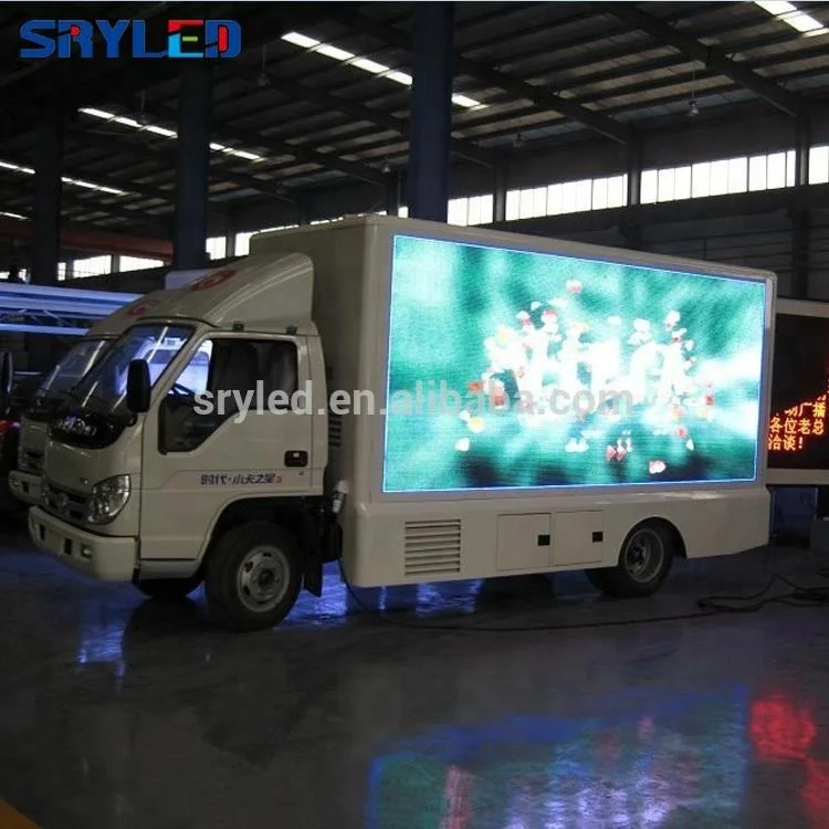 SRY moving advertising screen 3d video truck led display led truck van