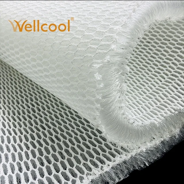 Professional fabric manufactures washable 100 polyester 3d spacer fabric for medical mattress in knitted