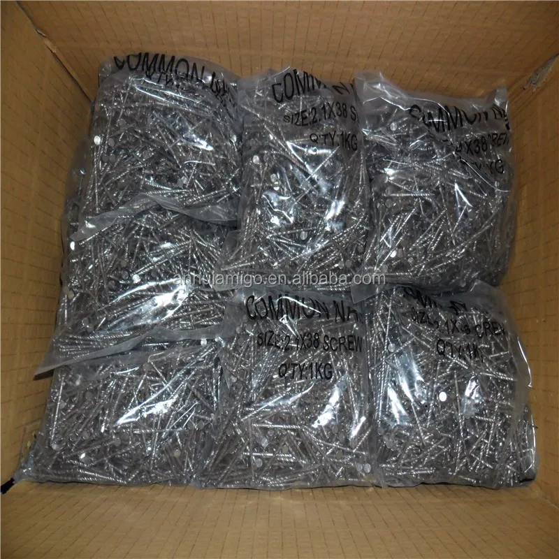 WOODEN PALLET LOOSE NAILS/BULK NAILS 2.3X50,2.8X65,2.8X75MM RING/SCREW/SMOOTH SHANK, DIAMOND/CHISEL/BLUNT POINT, BRIGHT POLISH