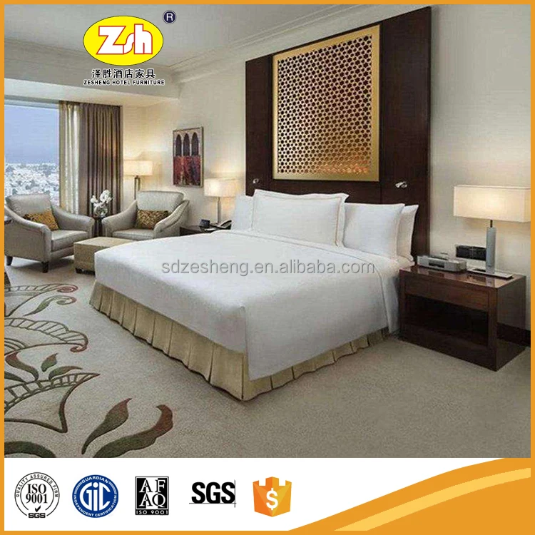 luxury hotel furniture set bedroom for 5-star foshan ZH-095
