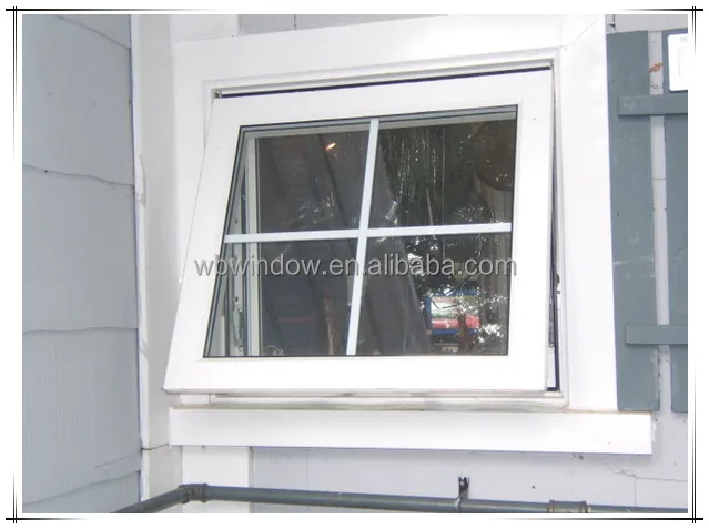 Latest design PVC/UPVC  plastic grill insert window with mesh for awning windows