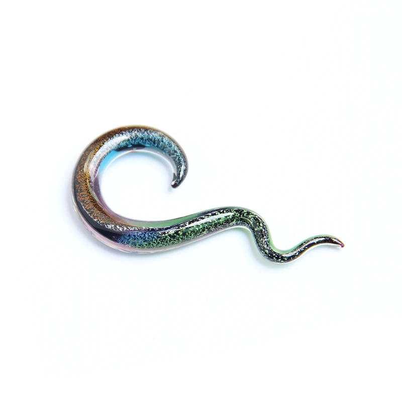 New Product Ideas 2022 Spiral Glass Ear Stretchers Plugs and Tunnels Piercing Body Jewelry wholesale