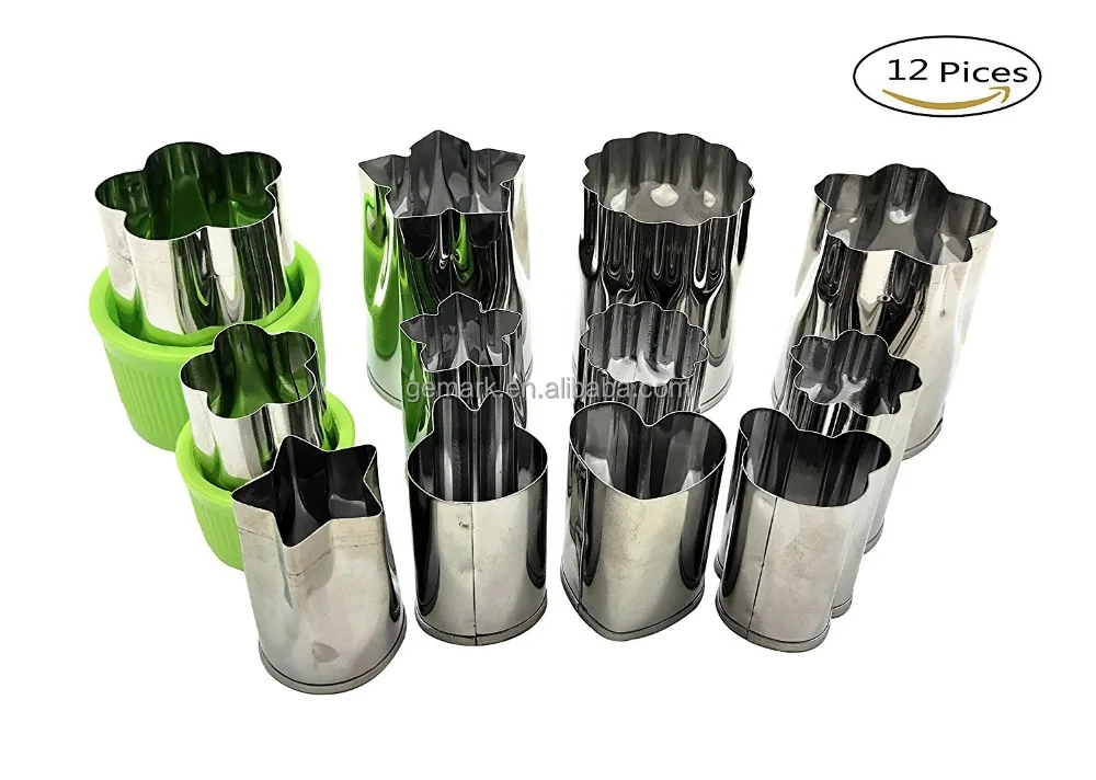 fruit and vegetable tool Mini Cookie Cutter Stainless Steel Cake Cutters For Kids