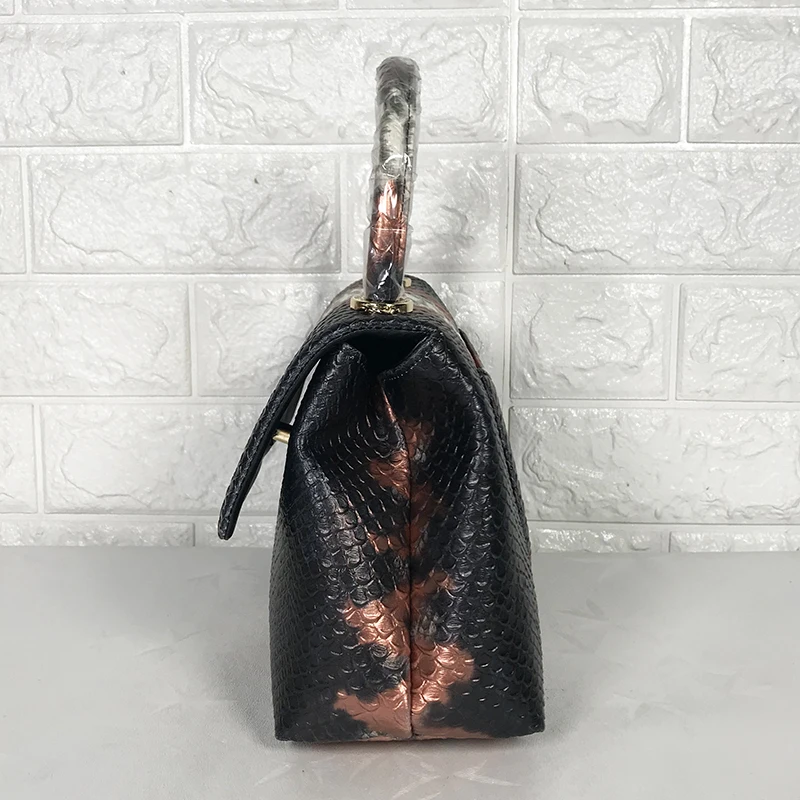
MOQ 1 PCS 2019 Ladies brand name hand Bags Handbags designer women shoulder bags fashion Snake skin leather 