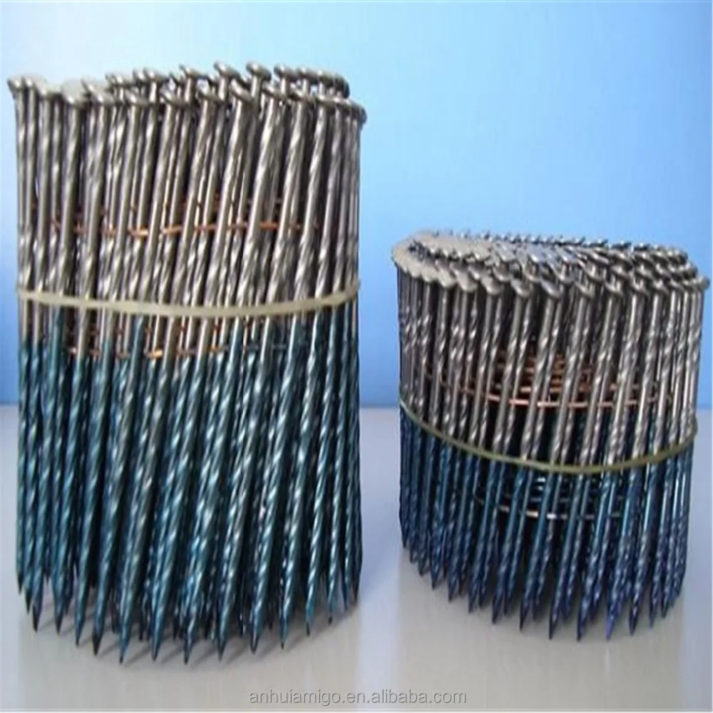 2'x0.099'/2-1/4'x0.099'/ 2-1/2'x0.099' wire coil nails/clavos rolado para maderas