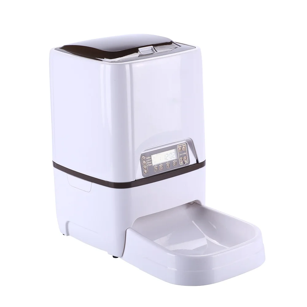 Automatic Cat Feeder 6L Pet Feeder Dog Food Dispenser with Time and Meal Size Programmable Meal Call