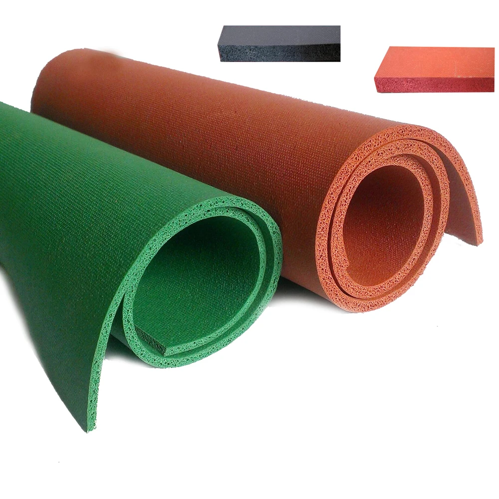Excellent Oil Ozone Cloth surface Foam Sponge EPDM rubber roofing waterproof membrane with RED GREEN BLACK color