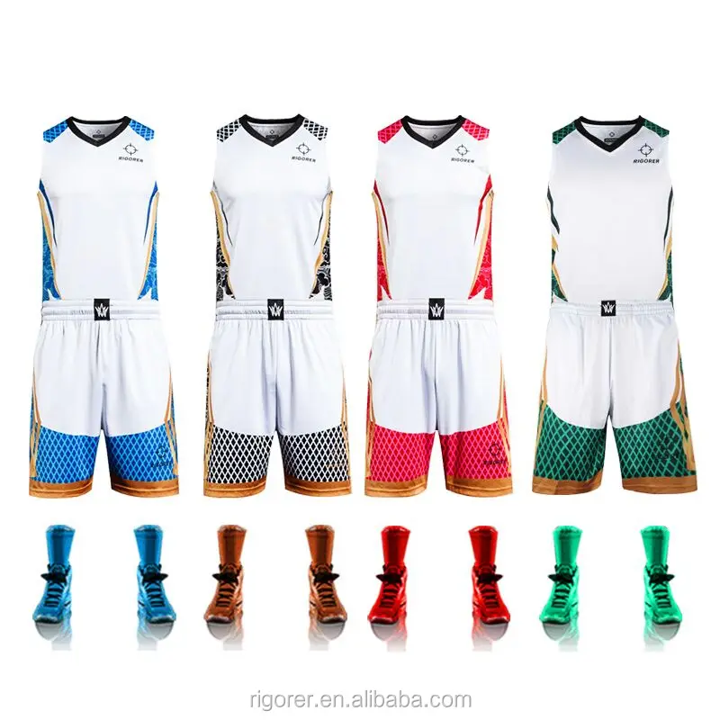 Ncaa kentucky sublimation sport top level reversible basketball jersey set for men&youth v-neck