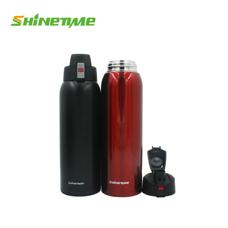 
Light Weight Metal Double Wall Stainless Steel Thermoses Vacuum Flask with Wide Mouth 