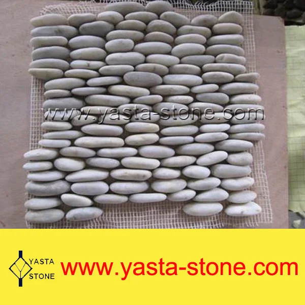 Cheap Pebble Mosaic Natural Stone Pebble Floor Tiles