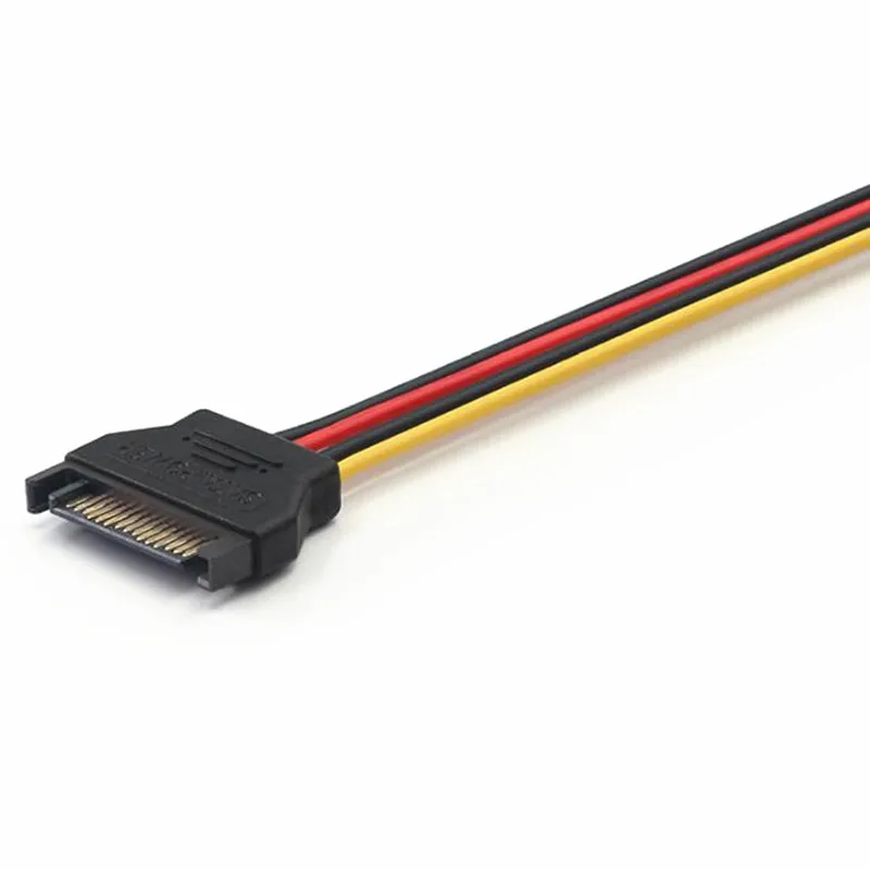 NEW SATA TO IDE power cable 15 Pin SATA Female to Molex IDE 4 Pin Male Adapter Extension Cable