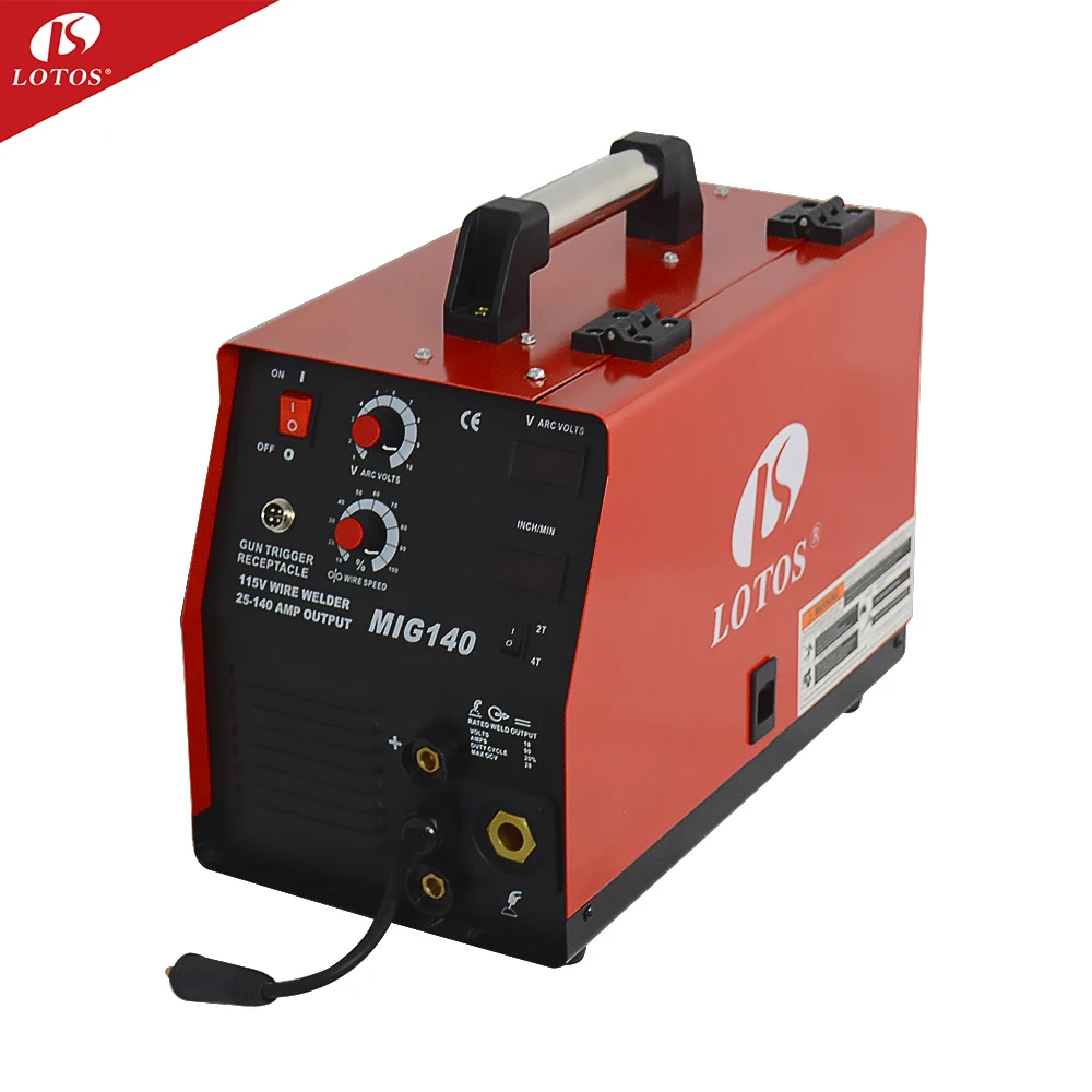 LOTOS MIG140 MOSFET High Frequency DC inverter igbt mig 140 welder inverter mig co2 welding machine