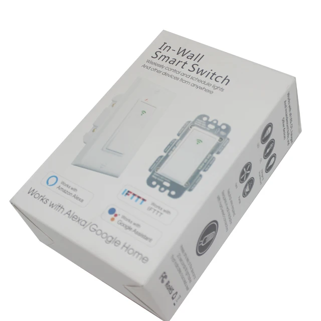 
Alexa google home smart wifi switch work with homw system photo electric light control switch 