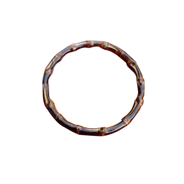 natural bamboo root, bamboo whip Fashionable bamboo ring, handbag pull ring,