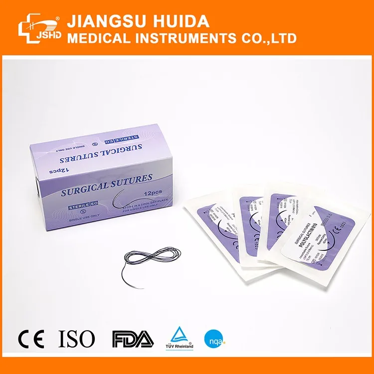 
synthetic material surgical sutures thread 910 with needle 