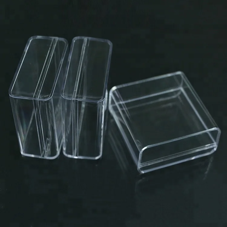 Exquisite jewelry storage transparent plastic box, wholesale customized logo small box
