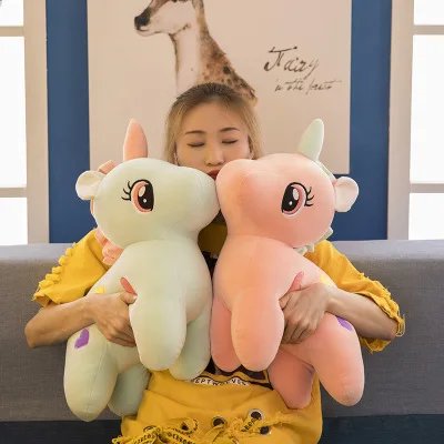 Wholesale gift plush toys and dolls pony large pillow doll stuffed plush unicorn toys