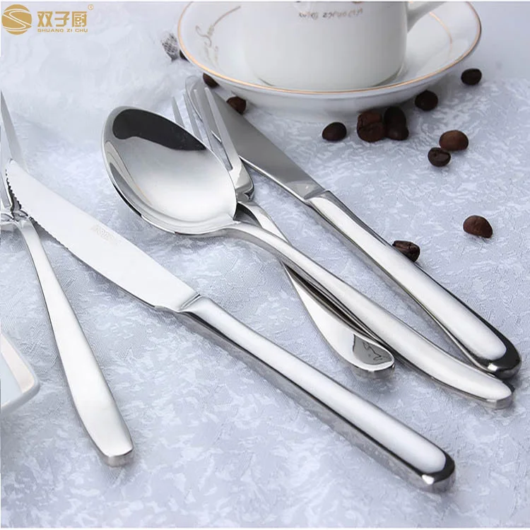 
4 piece cutlery set stainless steel silverware knife spoon 