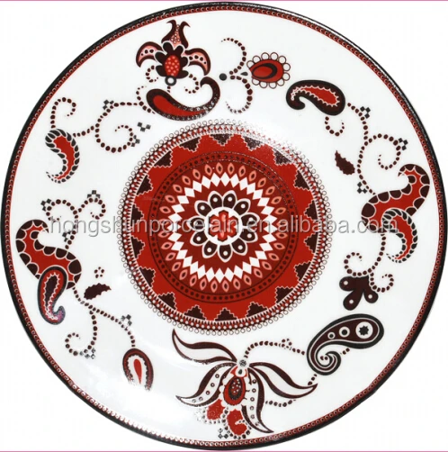 Porcelain dishes for Ukraine market microwave safe ceramic dishes and plates