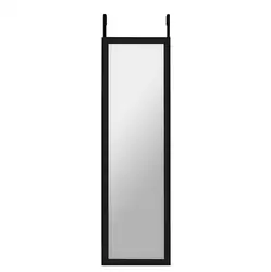 cheap easy plastic full length hanging over the door mirror 36x120cm