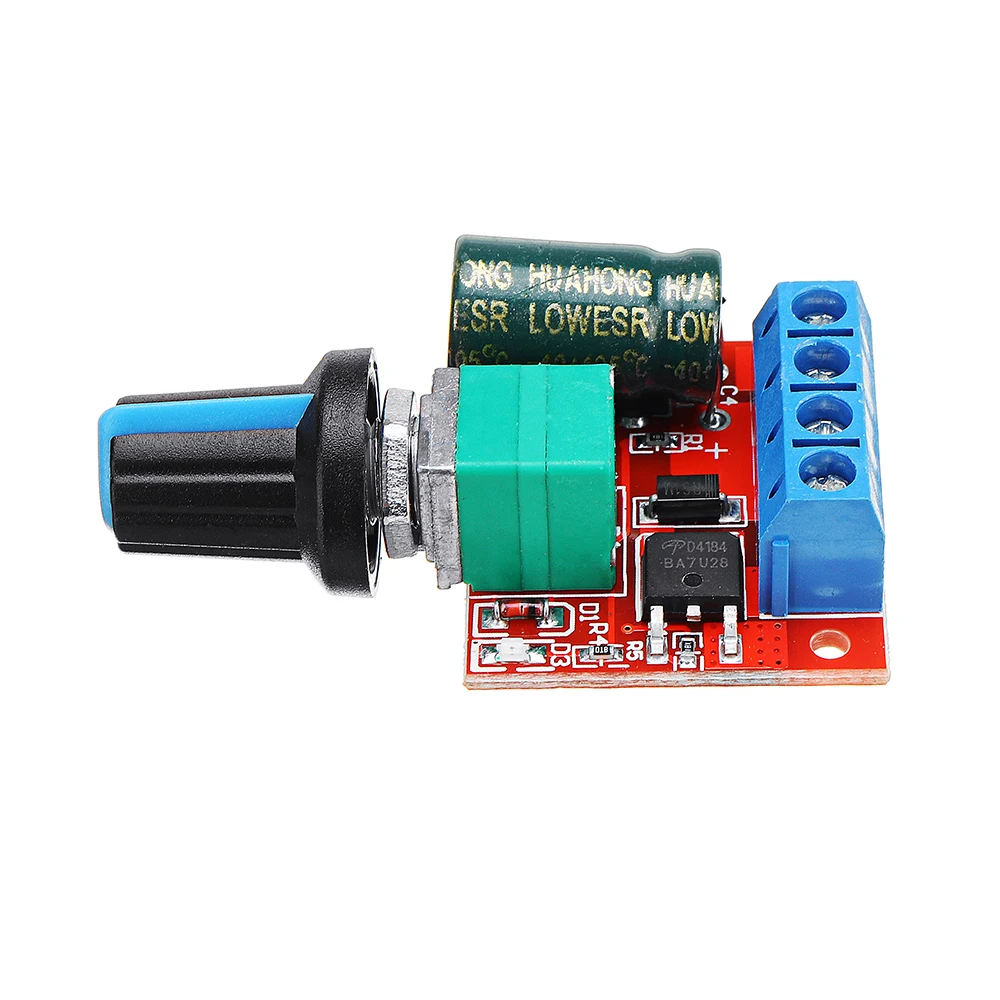 Mini DC Motor PWM Speed Controller 4.5V-35V LED Dimmer Switch