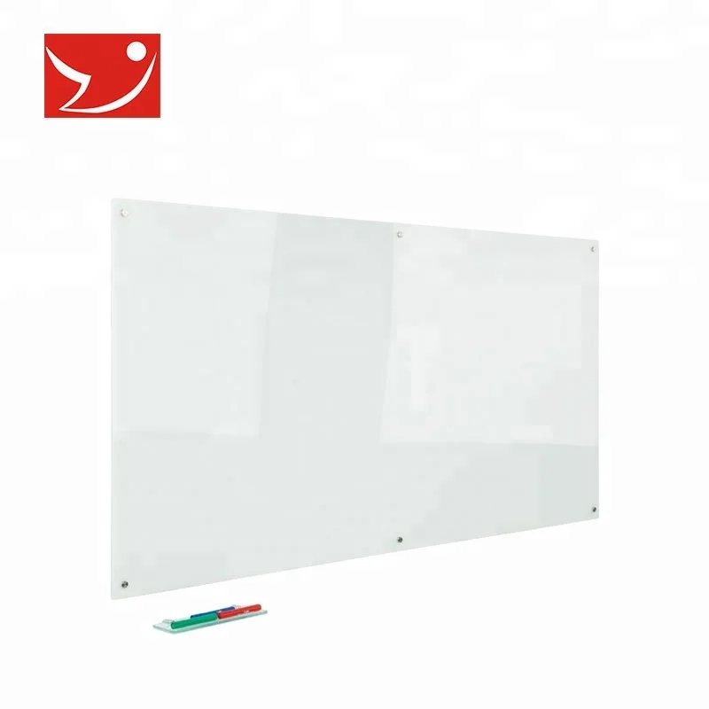 
White marker portable dry erase transparent glass magnetic whiteboard board 