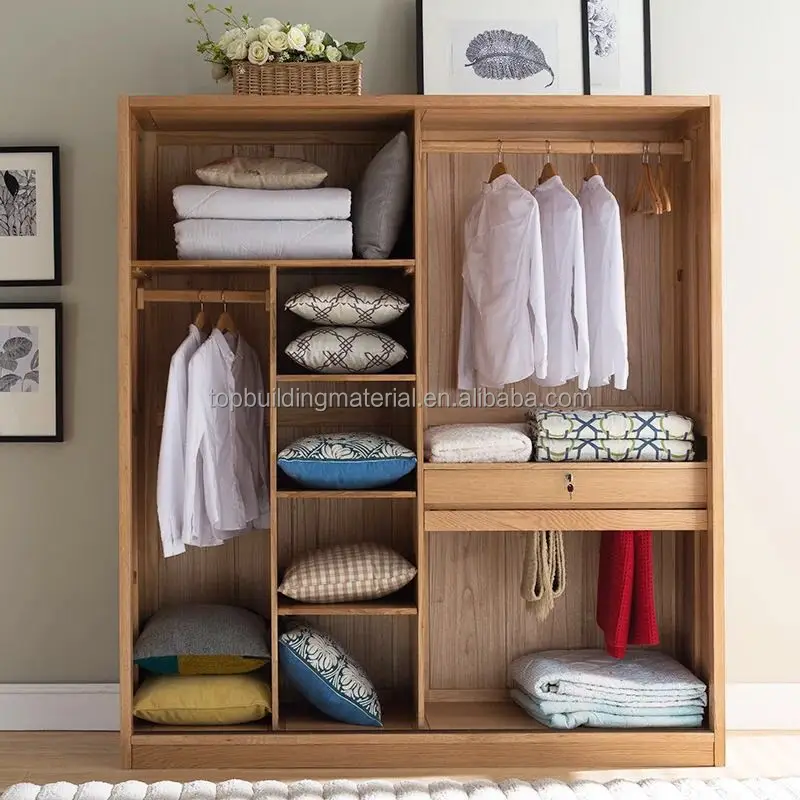 
Custom solid Oak wood two door wardrobe 