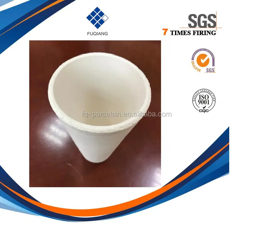 Metal assaying mining assay ceramic alumina crucible