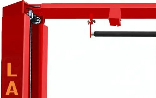 Asymmetrical Column 4000kgs Capacity Clear Floor Two Post Car Lift