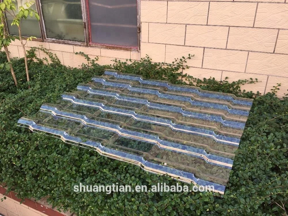 Manufacturer Supplied Clear Plastic Roofing Sheet Transparent Polycarbonate roofing sheet 880*1100mm