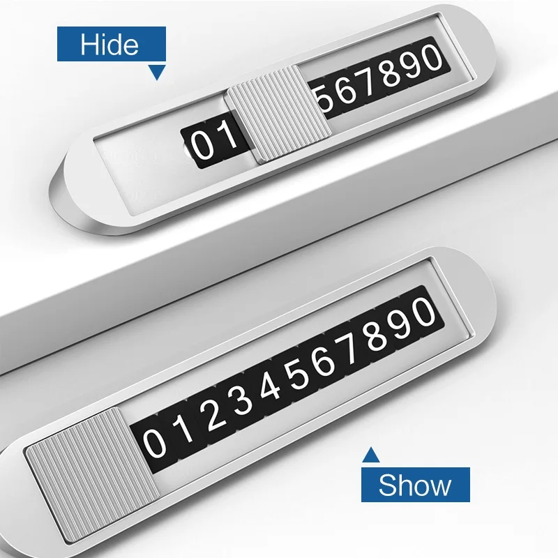 
Licheers Free Shipping Temporary Car Parking Number Plate Car Parking Card Telephone Number Card 