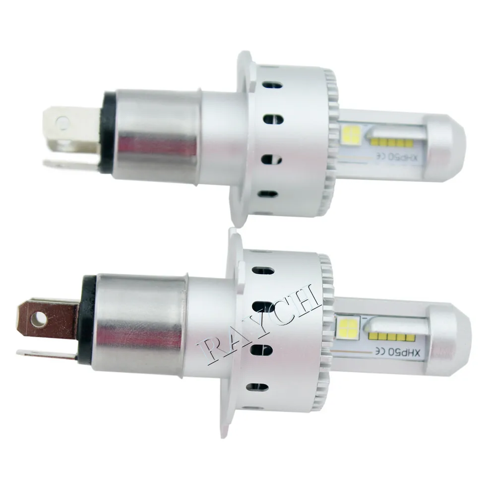 Суперъяркая Универсальная автомобильная фара 7S H4/9003/HB2 80 Вт лм, высокоинтенсивная светодиодная лампа, аксессуары для стайлинга автомобиля, 1 пара