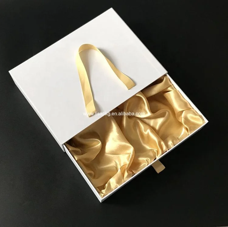 Custom Logo Extension Hair Packaging Drawer Box For 4 Bundles Of Hair Packaging