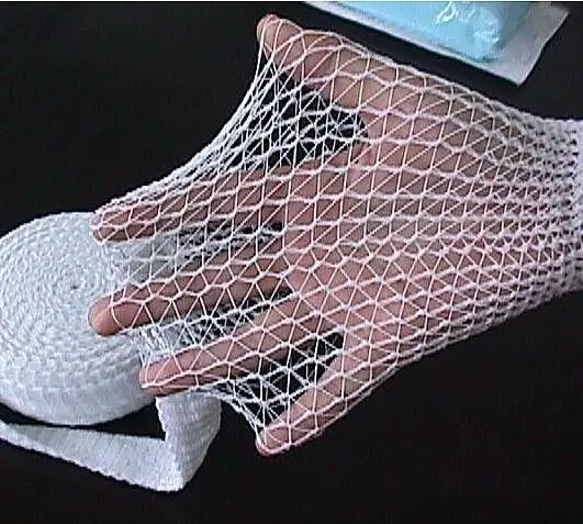 Medical disposable elastic cotton polyester net bandage