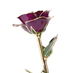 Wholesale High Quality 24K Gold Dipped Real Natural Rose  artificial roses For Valentines Day Gifts