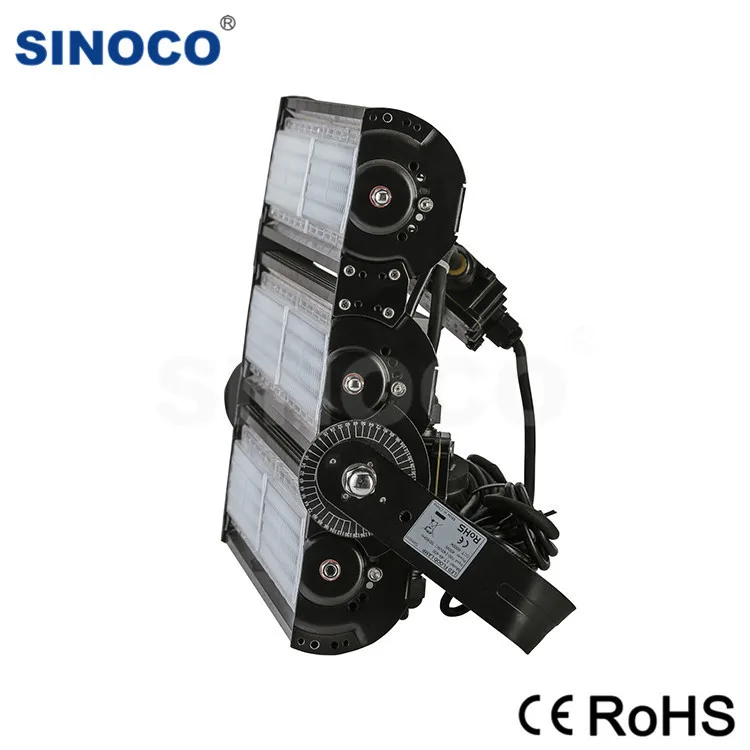 800W LED Flood Light 180 Degree Rotatable U Bracket Aluminum Alloy Body IP65 Rating Stadium Park 4000K Color Temperature 5000K