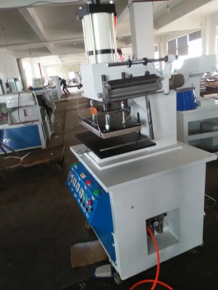Pneumatic Large Size Area Hot Foil Stamping Machine for Leather Gift Box Gift Bag Plane Product Foil Printing Machine