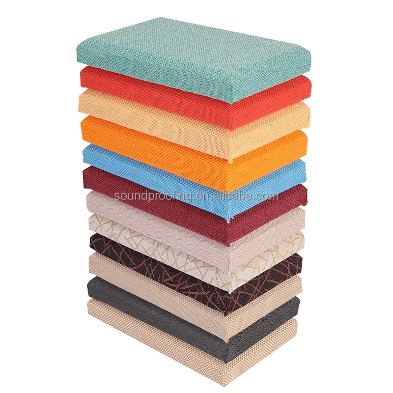 Decorative Fabric Covered Panel, Soundproof Panel for TV Background Bedroom Wall