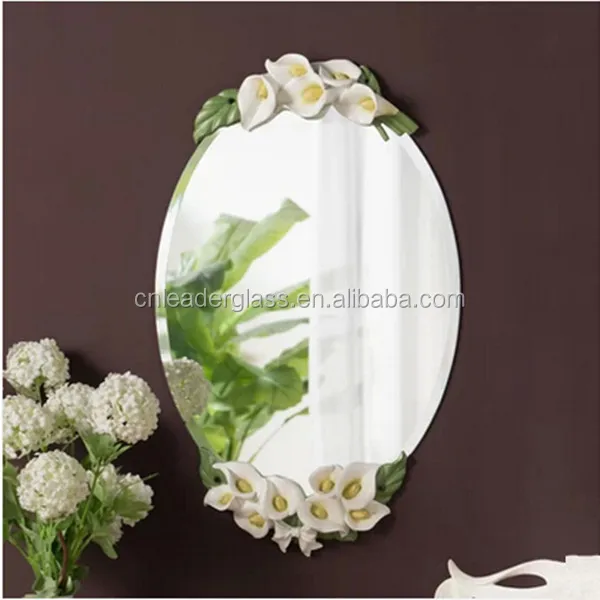 Beveled modern wall mirror