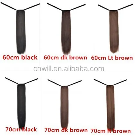 
Synthetic Wrap Around Ponytail Extension Synthetic Ponytail Hair Multicolor 