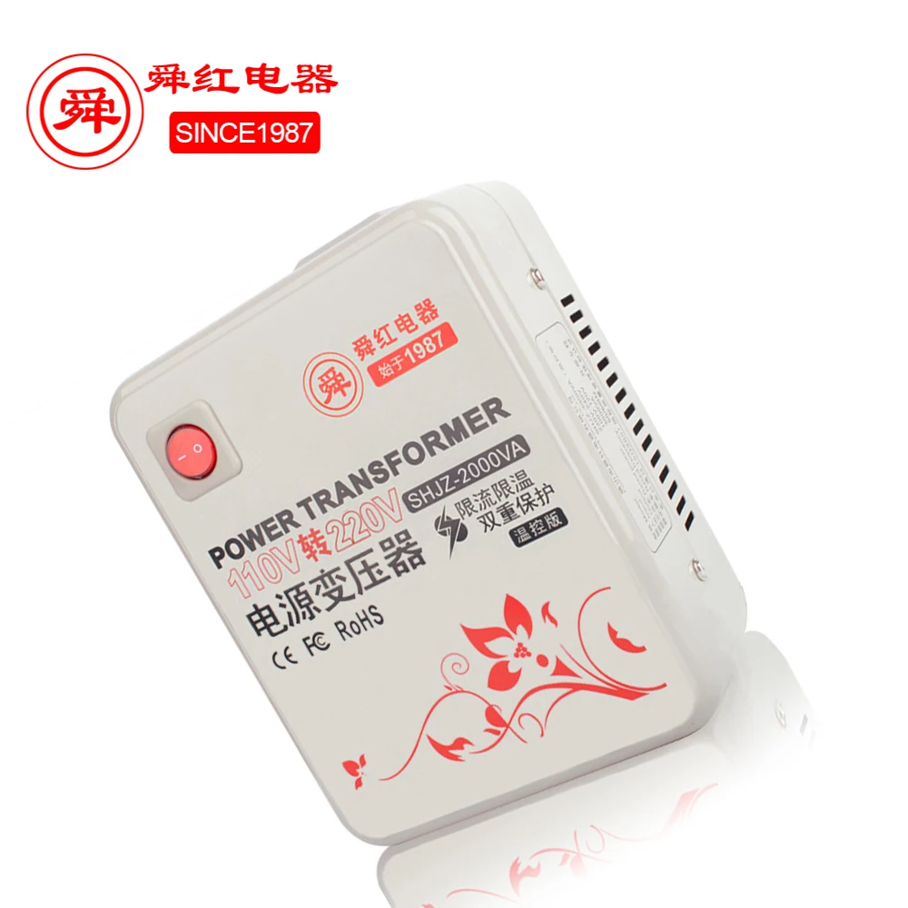 2000 Вт step up понижающий трансформатор 110 до 220 риса бытовых электрических преобразователь напряжения