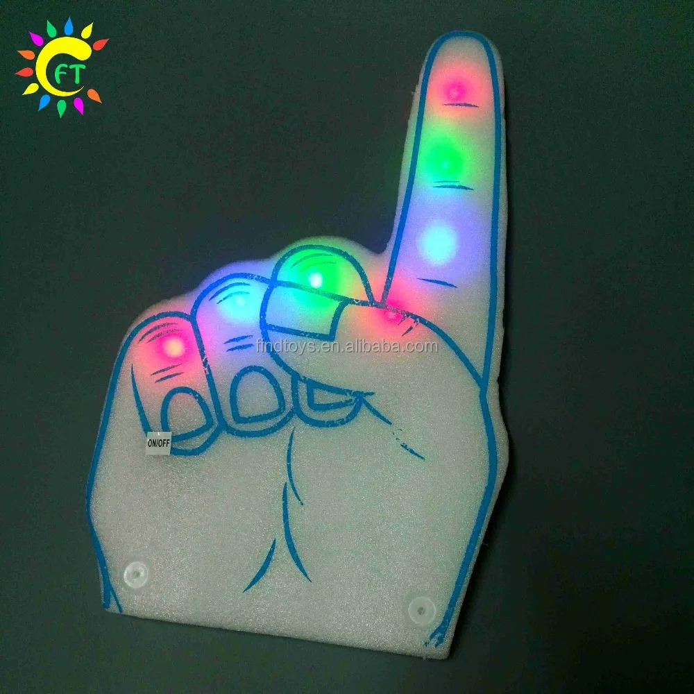 
Funny Fashion Glow LED Foam Finger 