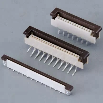 LCD Appliance Side Entry Lock Pitch Fpc Connector Ctor Type Through Hole 1.0mm Natural Rohs Female Db 9 Pcb Mount Sn Plated 500