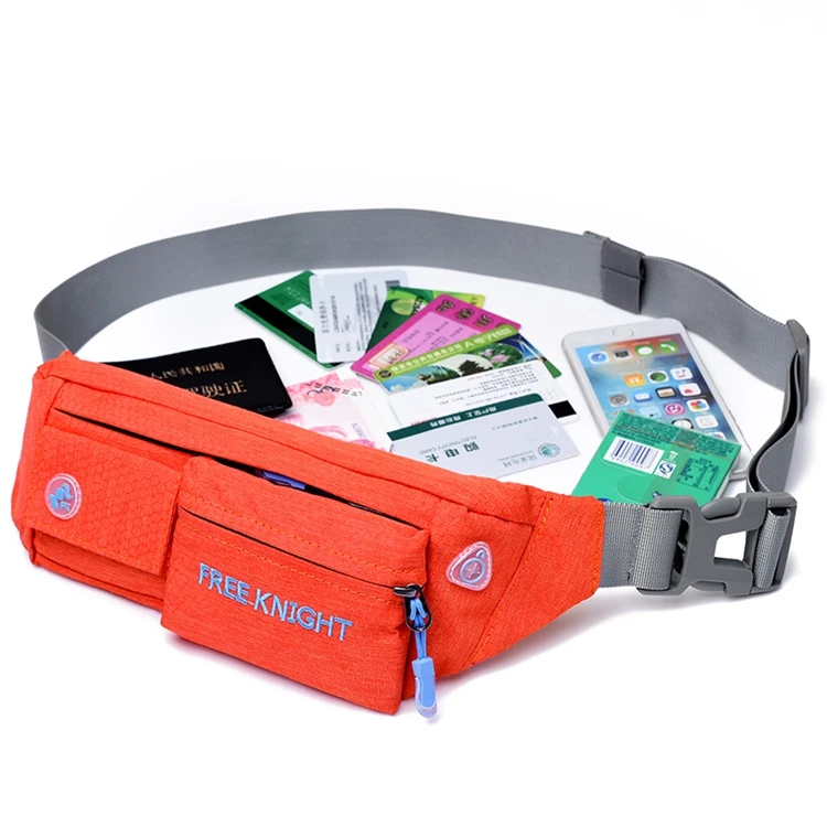 Adjustable Nylon Waterproof Fitness Outdoor Fanny Pack Belt Running Sports Waist Bag