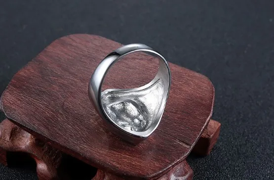 Grim Reaper Skull Biker Stainless Steel Finger Ring