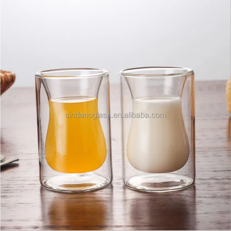 150ml Tea Coffee Cup Double Wall Insulated Borosilicate Glass Turkish Style Tea Cup