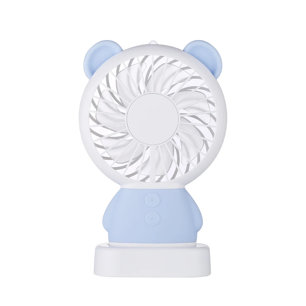 Handheld Fan Damo Bear Cute Mini Thin Cooling Cartoon Fan