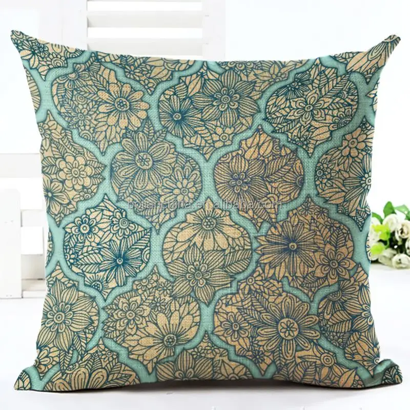 Chevron/оптовая продажа Темно-Оливковый ручной блок печатных слон Подушка краски листьев Чехлы наволочка подарок ко Дню Святого Валентина