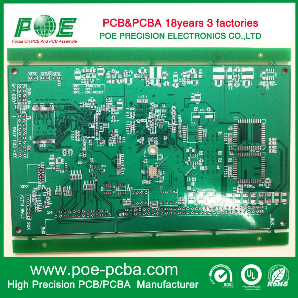 8 Слой-Промышленного Управления Плата FR4 94v0 PCB Совета